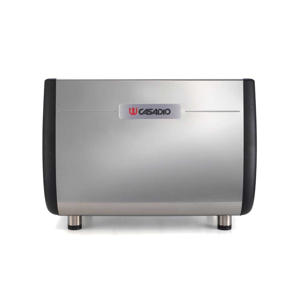 Stainless steel appliance with Casadio logo on a white background