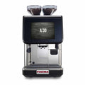 Faema X30 coffee machine with two coffee grinders on a white background