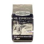Guatemala Codech Mr. Espresso coffee bag with a vintage-style design on a white background