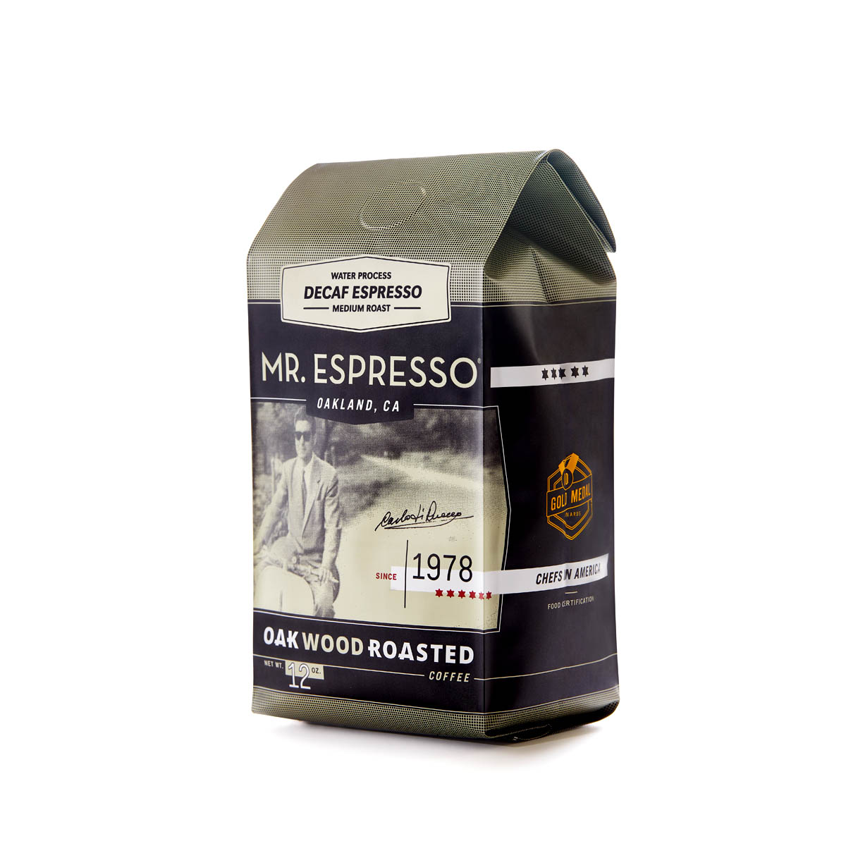 Decaffeinated Espresso | Roast level: MEDIUM | Cupping notes: Caramel, Praline, Smooth, product image from Mrespresso